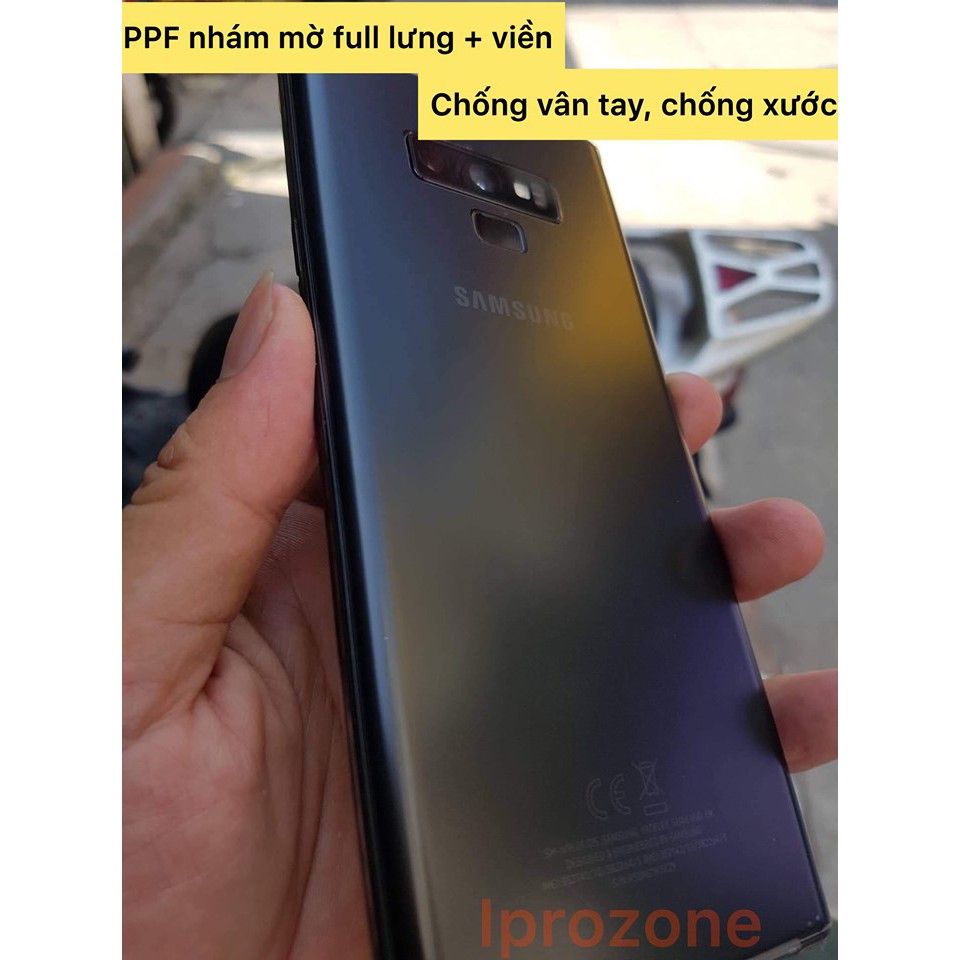 DÁN SKIN NHÁM FULL LƯNG + VIỀN  CHO SAMSUNG NOTE 8 / NOTE 9 ( CHỐNG VÂN TAY , CHỐNG RÍT , CHỐNG MỒ HÔI )