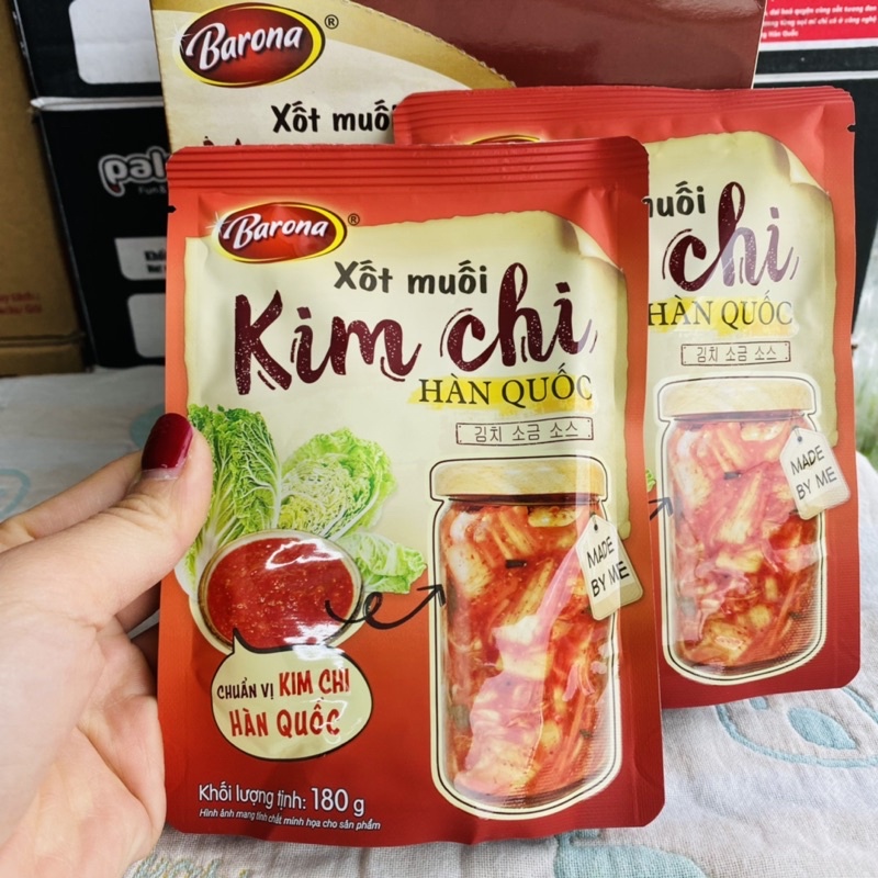 XỐT MUỐI KIM CHI HÀN QUỐC BARONA GÓI 180G