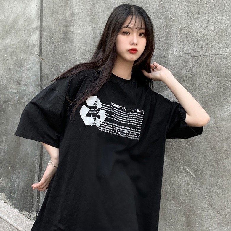 Áo Thun Nữ Ngắn Tay In Hình Thời Trang Hàn Quốc