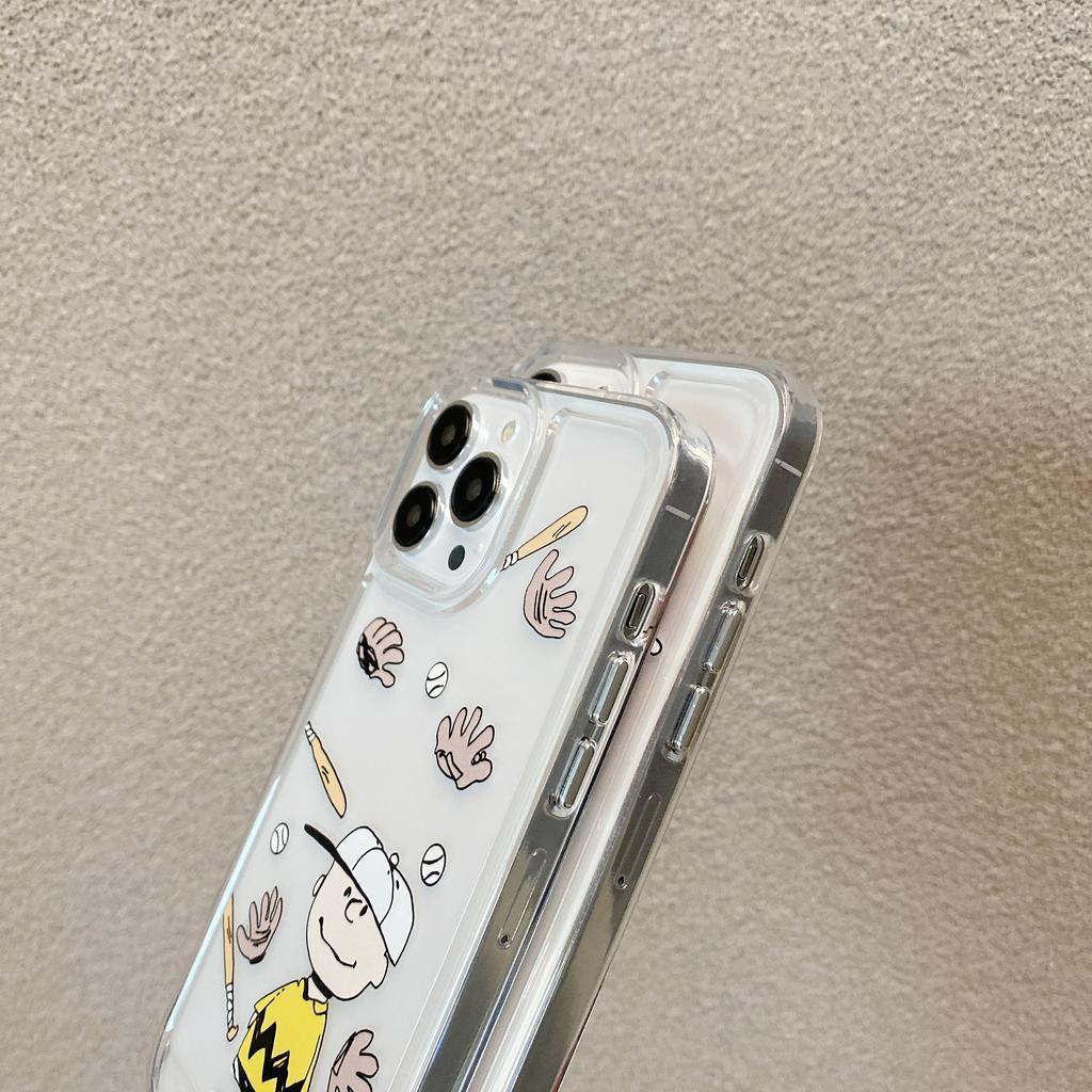 Ốp Điện Thoại Tpu Dẻo In Hình Snoopy Hài Hước Cho iphone 13 Promax 12 11 7 Plus X XR 8 7