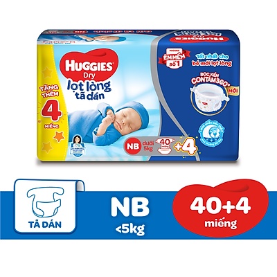 Tã dán sơ sinh Huggies NB  NB