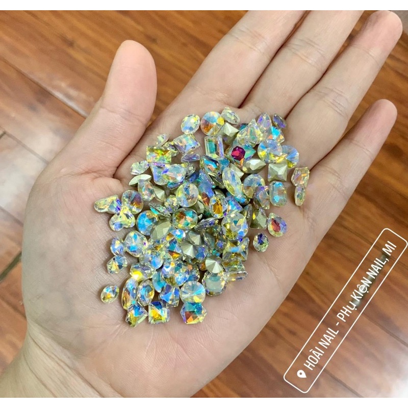 Set đá khối màu ab sáng lấp lánh