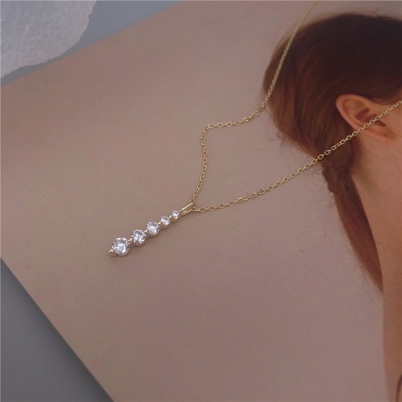 Vòng cổ Mặt Hình Giọt Nước Màu Kẹo Ngọt Phong Cách Hàn Quốc Cho Nữ