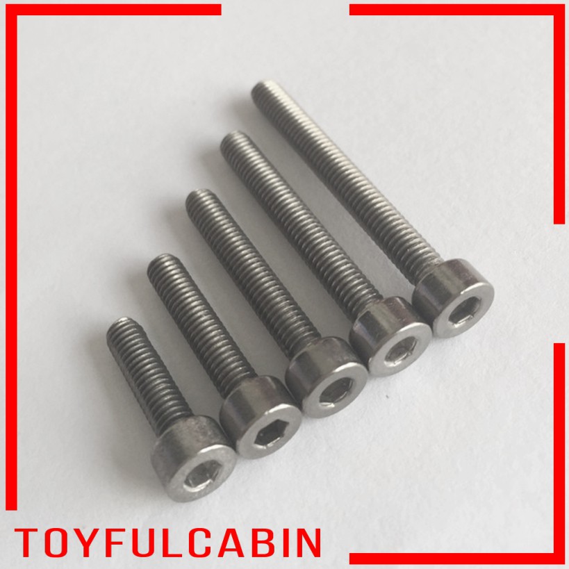 Set 10 Ốc Vít Đầu Lục Giác M3 / M4 Titan DIN912 Siêu Bền Chuyên Dụng