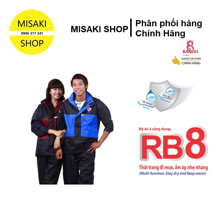 Áo Mưa Bộ RB8 02 Công Dụng Rando ASNM-88📞Misaki Shop