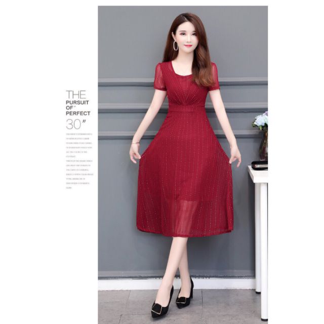 ❤ĐẦM XÒE KIM TUYẾN CỔ ĐẮP CÁCH ĐIỆU CAO CẤP❤️mã 2..8