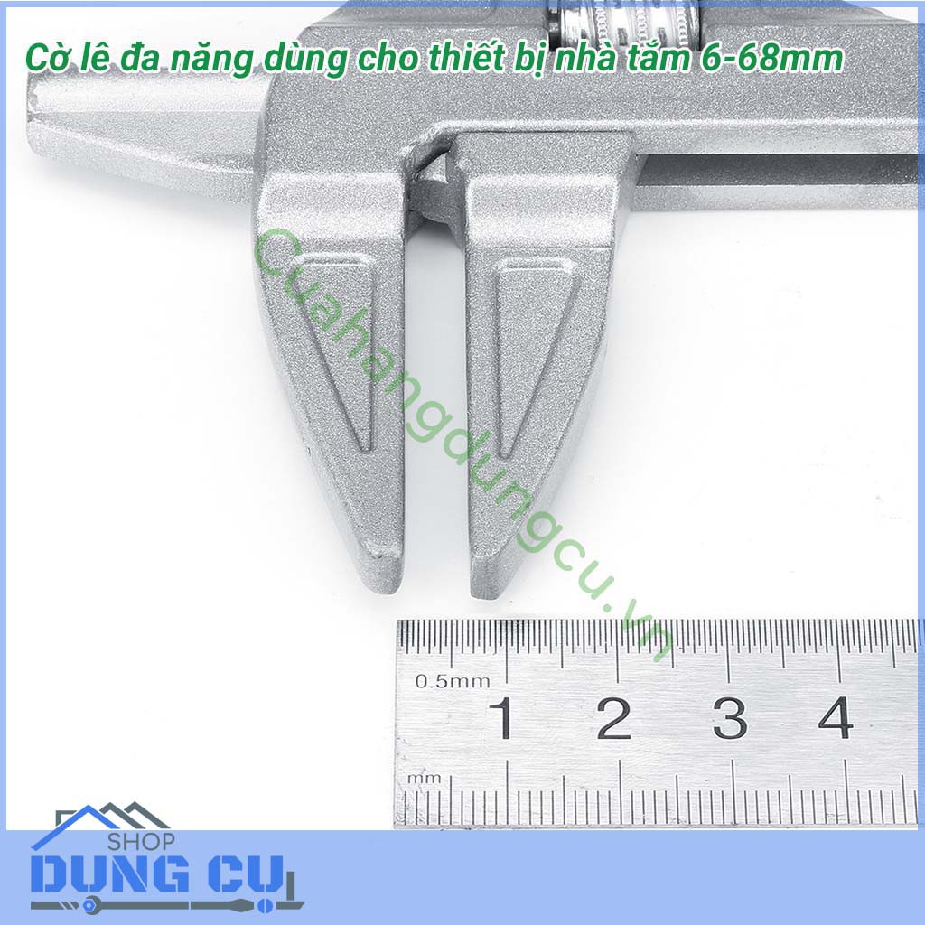 Mỏ lết ngắn lưỡi thẳng độ mở lớn từ 6-68mm