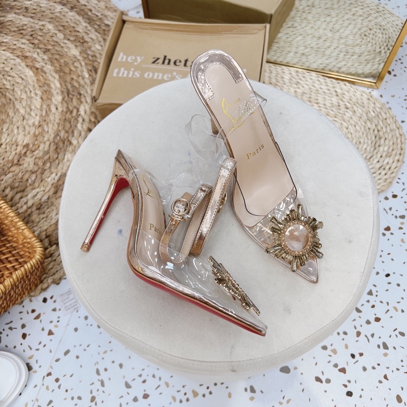 Sandal mika quai đá mặt trời Fullbox