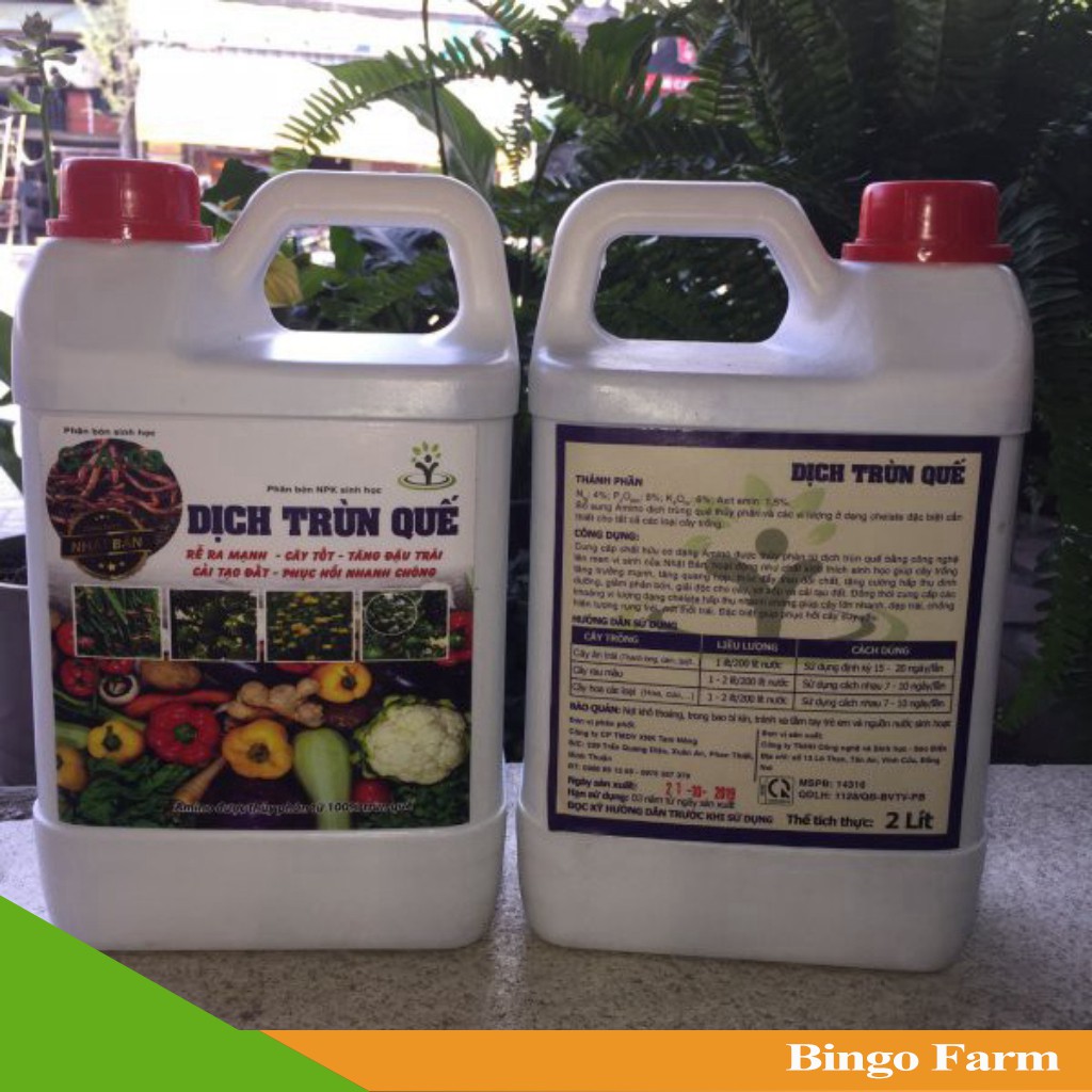 Dịch trùn quế sinh học can 2L