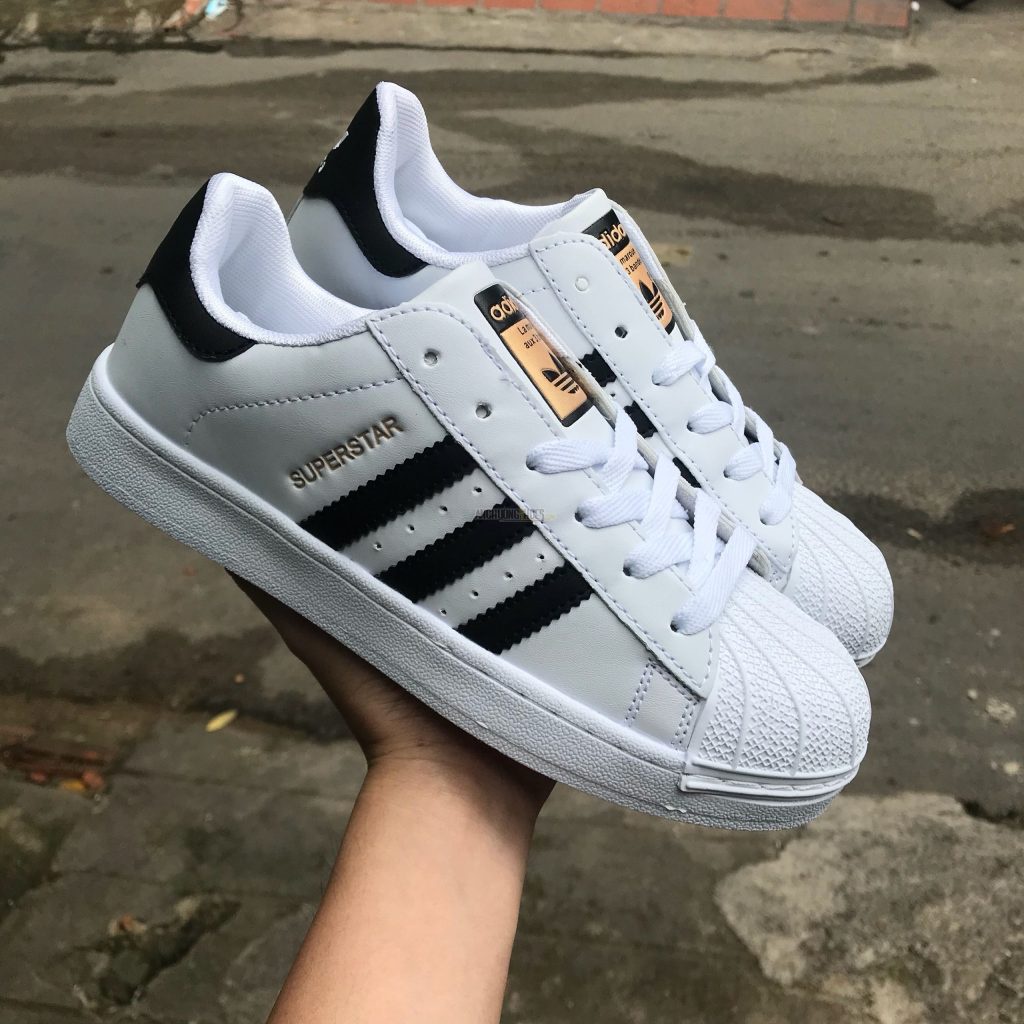 Giày Thể Thao adidas Superstar  Trắng Sọc Đen Cao Cấp nam nữ full size 36-43