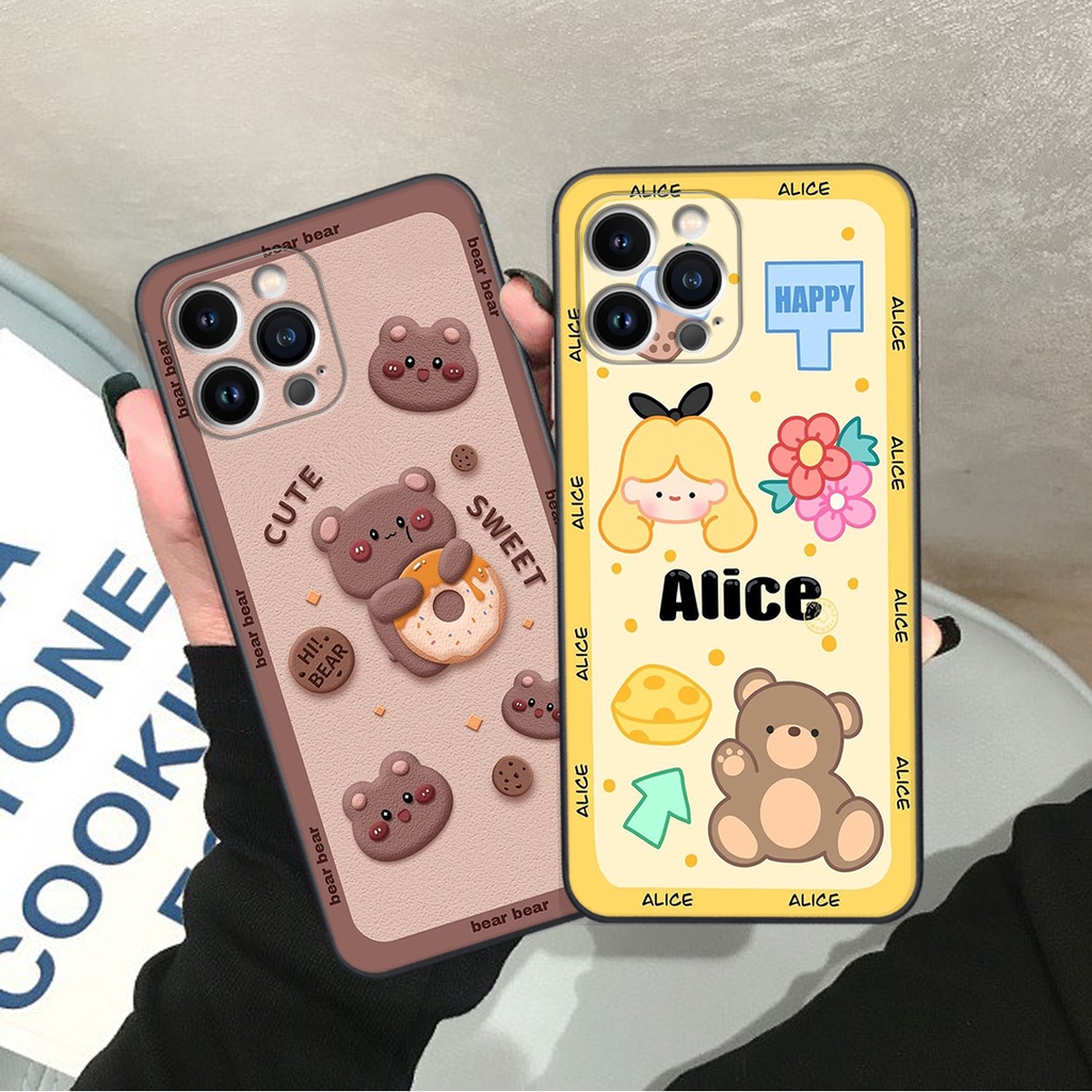 Ốp lưng ip 12 PRO / 12 PRO MAX in hình Gấu nâu - hồng, Gấu Be@rick  cực CUTE, DỄ THƯƠNG
