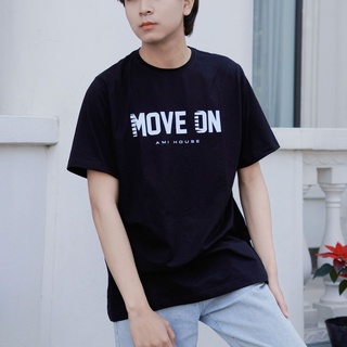 Áo thun tay lỡ Amihouse phông form rộng move on