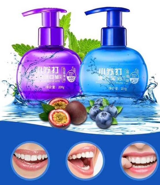 Kem đánh răng baking soda vị hoa quả