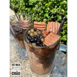 [ Xả Tồn ] [HANDMADE] SET MILO DẦM PUDDING TRÂN CHÂU