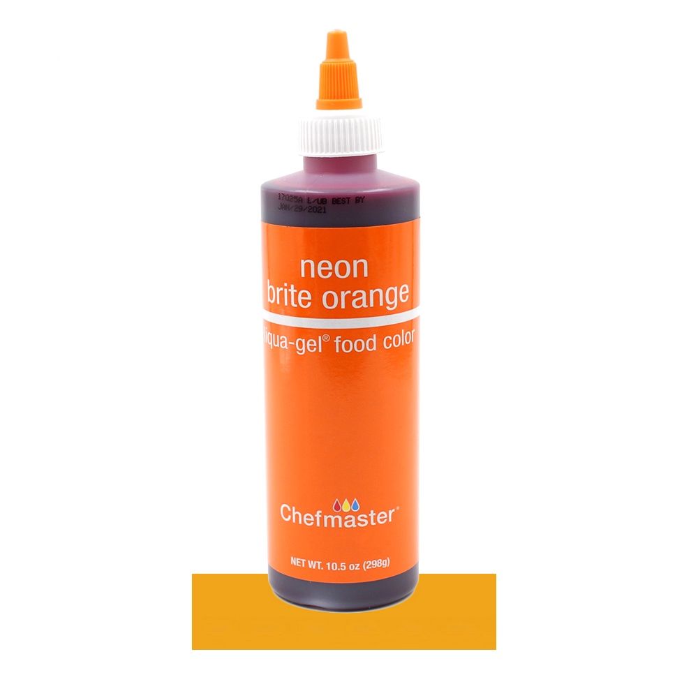 Màu thực phẩm Chefmaster Neon Brite Orange liqua gel - 298g [HSD 2025]