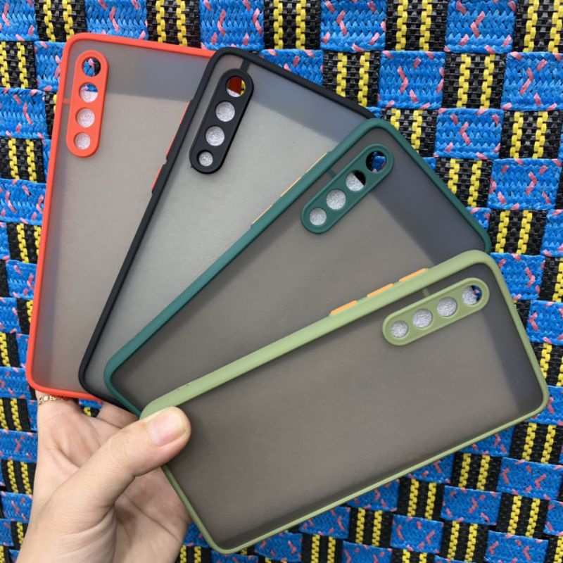 Ốp lưng Xiaomi Mi 9 viền dẻo màu lưng nhám mờ bảo vệ camera