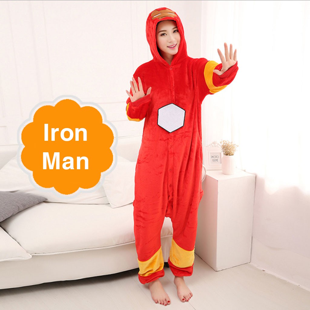 Bộ Đồ Thú Iron Man - Chất Nhung Mịn Cao Cấp [FREESHIP]