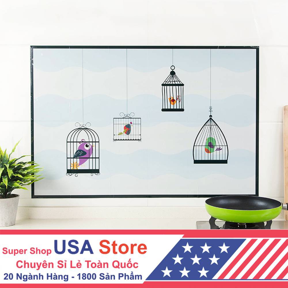Miếng Dán Cách Nhiệt Trang Trí Nhà Bếp DECOR CHIBI, Không Thấm Nước Dầu Mỡ, Decal Dán Tường 60X90Cm | BigBuy360 - bigbuy360.vn