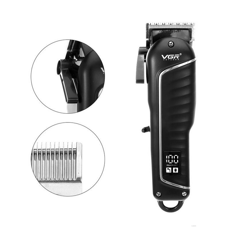 Tông Đơ Cắt Tóc V-683 Màn Hình LCD Điện Tử Có Thể Sạc Lại