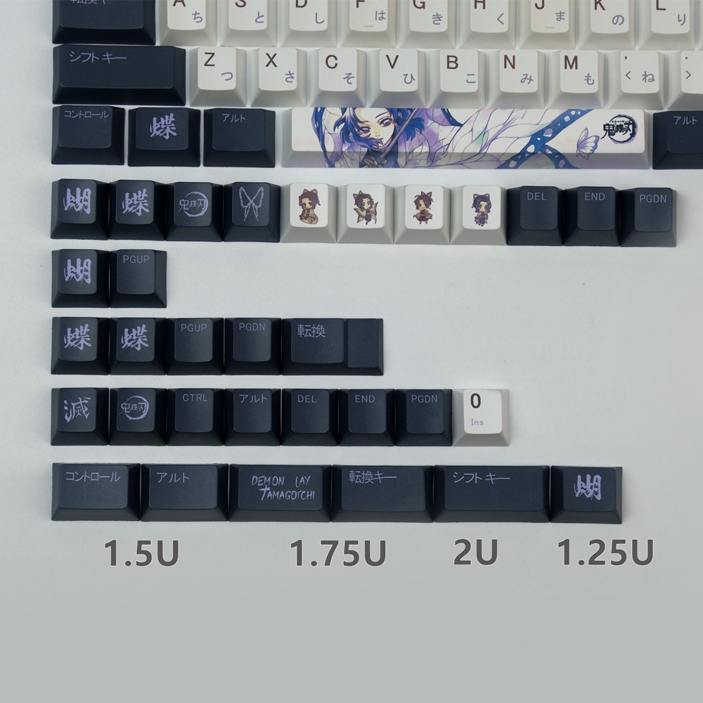Gói phím GMK Butterfly Ninja, 133 phím Keycaps Cherry Profile DYE-SUB Cá nhân hóa GMK Keycaps cho bàn phím cơ