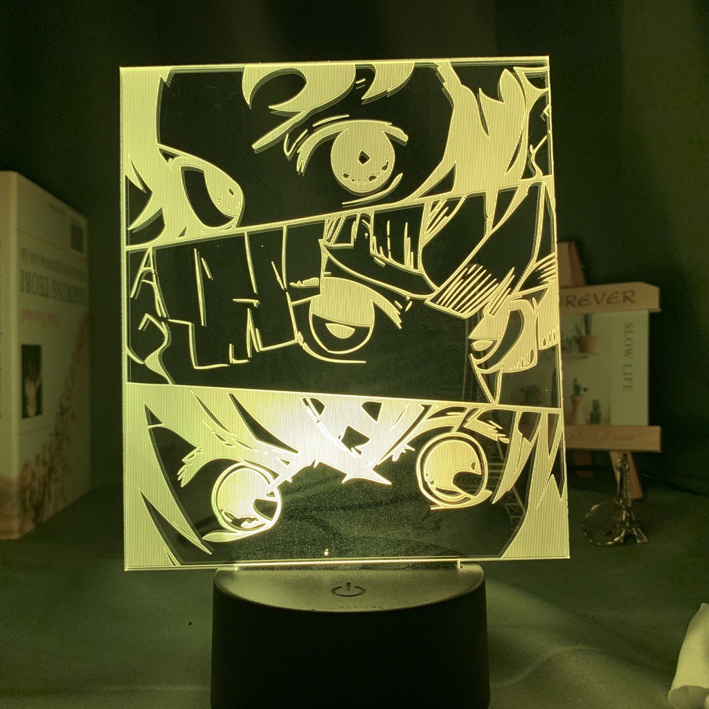 Đèn Ngủ 3D Trang trí phòng ngủ trẻ em Anime Demon Slayer Agatsuma Zenitsu