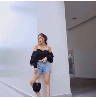 ÁO RỚT VAI TAY PHỒNG (KÈM HÌNH THẬT)