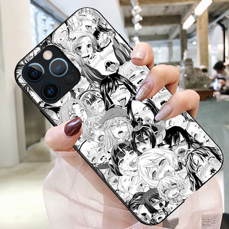 Ốp Điện Thoại Mềm In Hình Anime Ahegao Cho Samsung Galaxy A02s A03S A13 A33 A53 A73 Plus Lite JE80 Mới