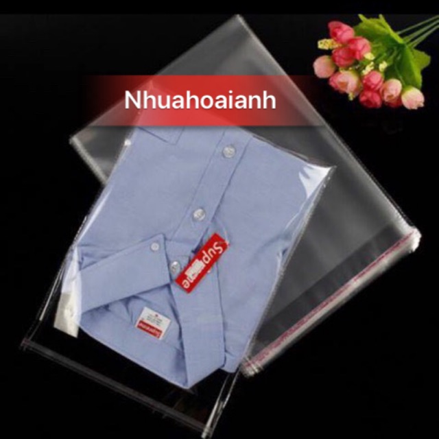 Túi dán đựng áo sơ mi size 30x40
