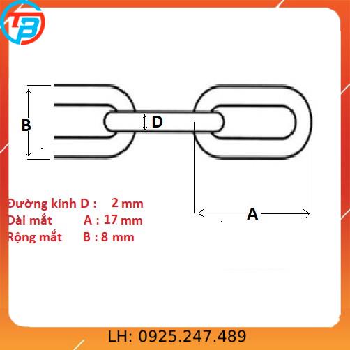 Dây xích INOX 304 Phi  CÁP THÉP SÀI GÒN
