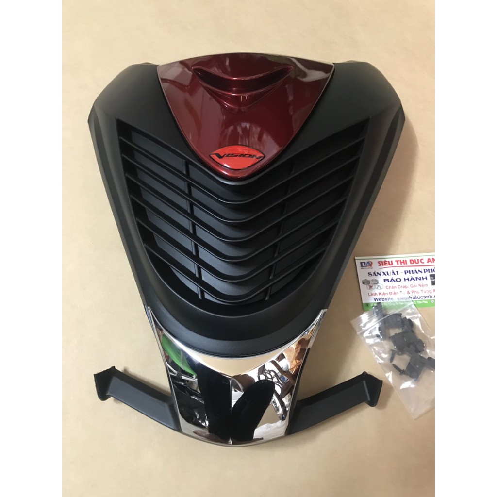 Mặt nạ xe Vision 2014 - 2018 Đen Đỏ đô và đỏ tươi