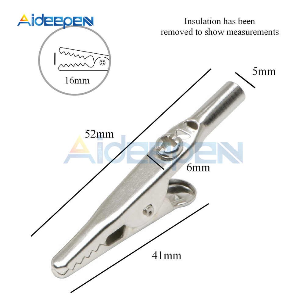 Set 10 Kẹp Cá Sấu 52mm Màu Đen Và Đỏ