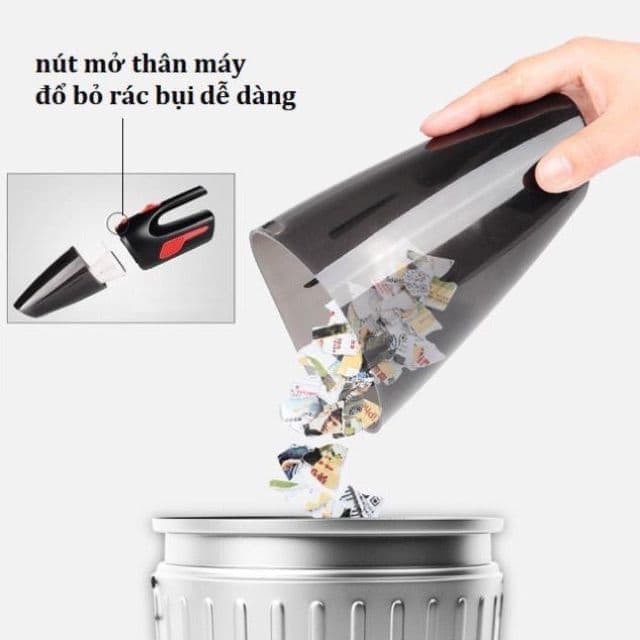Máy hút bụi cầm tay mini không dây Yoice Aikesi loại sạc pin tiện lợi lực hút mạnh