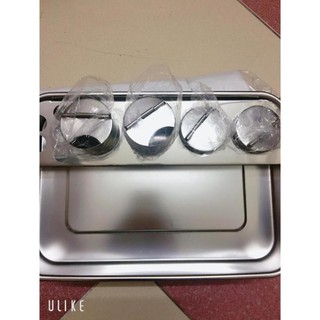 Khay inox 4 ống đựng dụng cụ spa