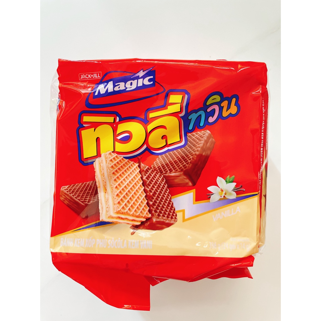 BÁNH XỐP PHỦ SOCOLA TIVOLI THÁI LAN- TÚI 24 GÓI