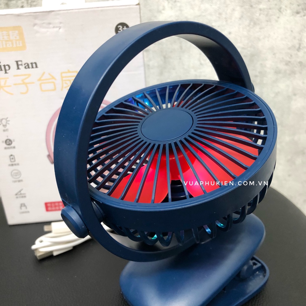 Quạt kẹp bàn Table Clip Fan xoay 720 độ