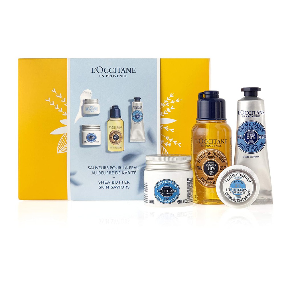 [BILL US/FR] Bộ 4 món L'OCCITANE Shea Butter Skin Saviors Discovery Kit, Limited Edition