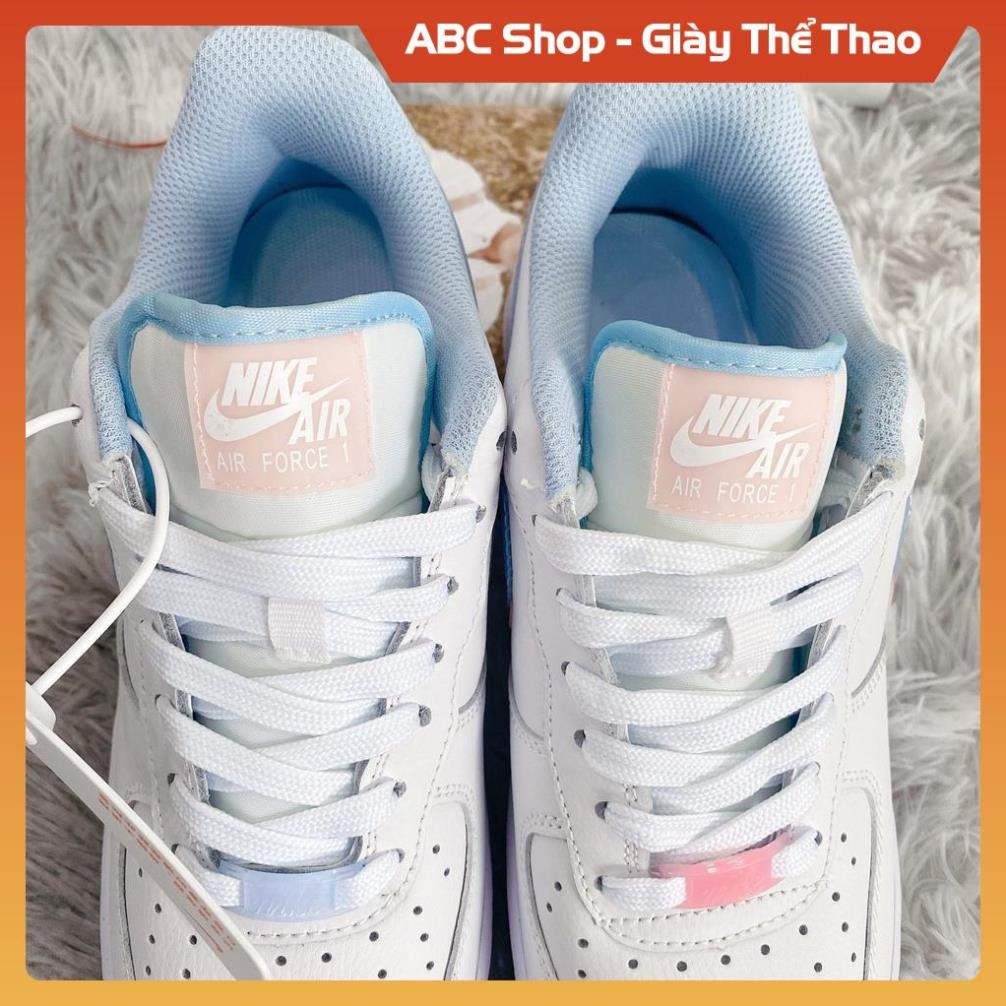 Giày Nik.e Air Force 1 AF1 lv8 xanh hồng bản cao cấp 1-1 hàng trung full phụ kiện
