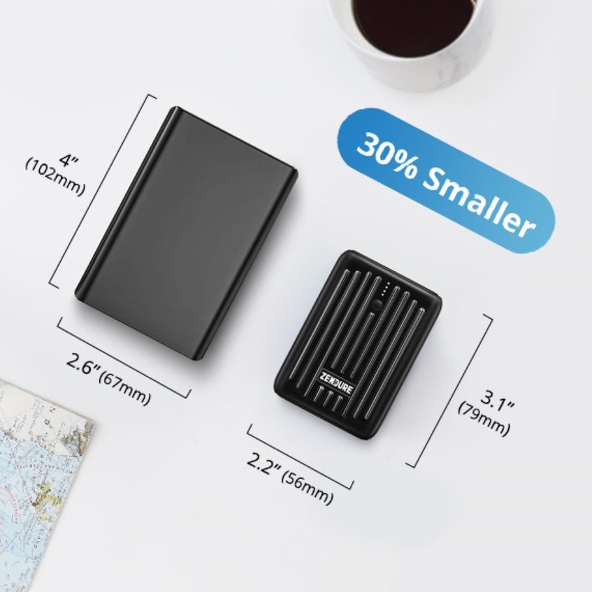 Pin Sạc Dự Phòng Siêu Nhỏ ZENDURE SUPER MINI 10.000mAh - Type C - Thương Hiệu Mỹ - Bảo Hành 2 Năm