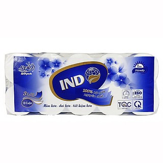 (COMBO 2 BỊCH) Giấy Vệ Sinh INDO Hoa Anh Đào (10 Cuộn*3 Lớp)
