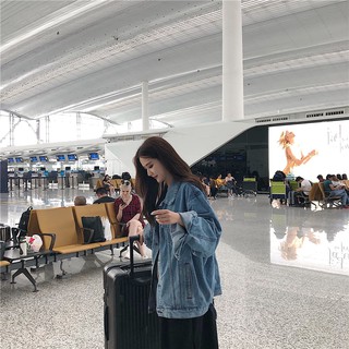 Áo khoác bò oversized hàng Quảng Châu