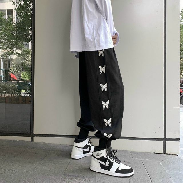 [ Siêu Phẩm 2021] Quần cull nỉ dây rút chân in cánh bướm siêu hot | BigBuy360 - bigbuy360.vn