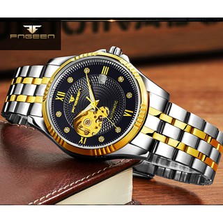 (Full Box) Đồng Hồ Nam Automatic FNGEEN Dây Thép Không Gỉ Cao Cấp + Tặng Hộp