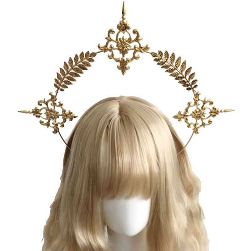 Cài tóc hình vương miện mặt trời phong cách Lolita KC Notre Dame Virgin Mary Halo