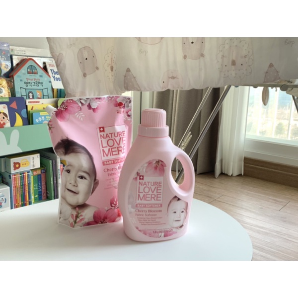 [CHÍNH HÃNG] Nước giặt/xả túi NATURE LOVE MERE Cherry/Mungbean/Coolfresh/Original/Chrysan cao cấp Hàn Quốc cho bé
