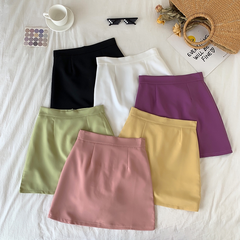 Chân Váy Chữ A Dáng Ôm Lưng Cao Thời Trang