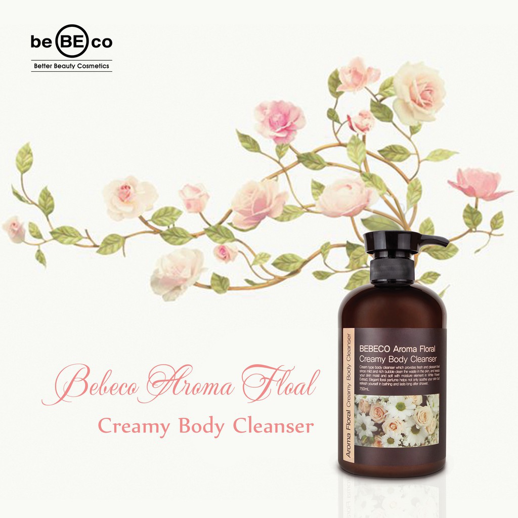 SỮA TẮM HƯƠNG NƯỚC HOA CAO CẤP BEBECO AROMA FLORAL 750ML