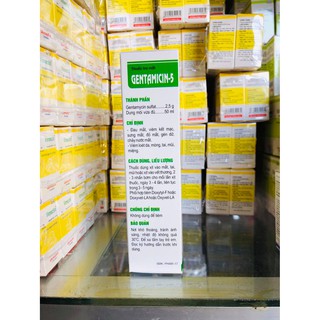 Gentamycin-5 - Giúp hết viêm loét da, đau mắt