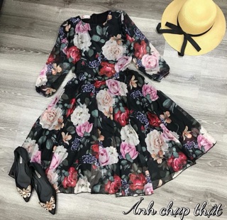 VÁY MAXI HOA , ẢNH THẬT ,CLIP THẬT