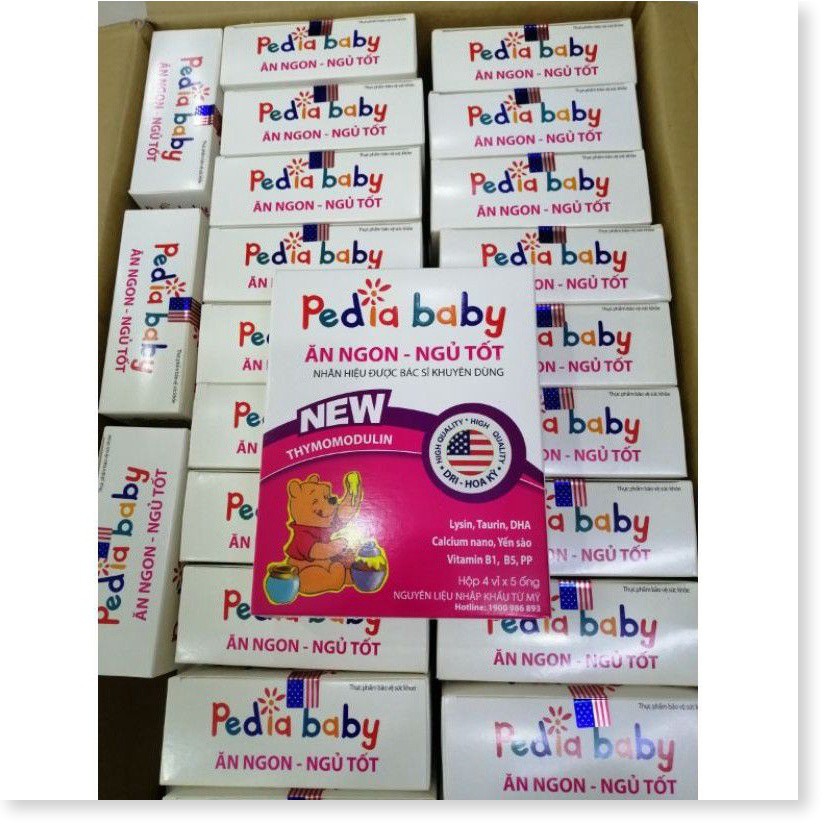 Siro Pediababy hỗ trợ tiêu hóa cho bé ăn ngon ngủ tốt - Hộp 20 ống