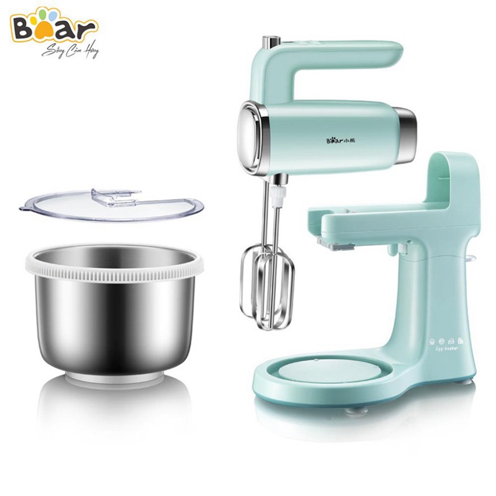 Máy Trộn Bột Đánh Trứng Cầm Tay Và Để Bàn Bear DDQ-B03V1 - Bản Nội Địa - Hàng Chính Hãng Bảo Hành 12 Tháng